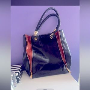 Pure Leather Badgley Mischka Tote